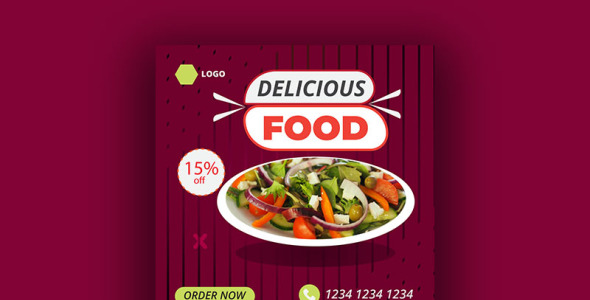 Шаблон для соцсетей на тему графика