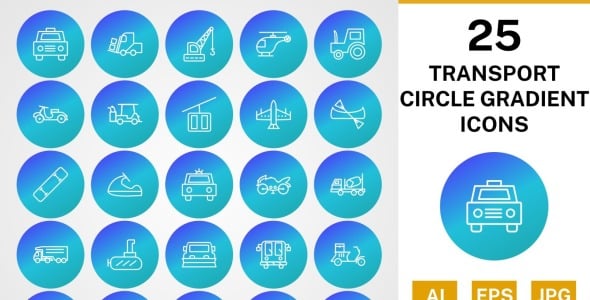 Набор иконок на тему transport