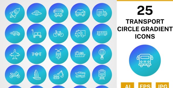 Набор иконок на тему transport