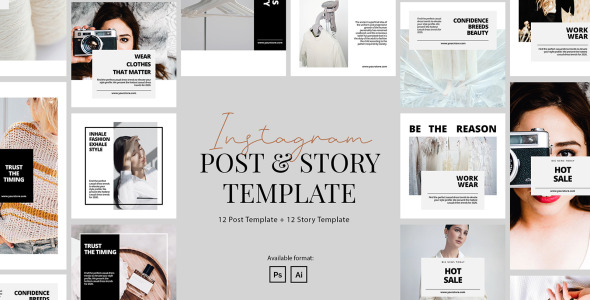 Шаблон для соцсетей на тему графика