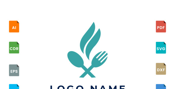 Шаблон логотипа на тему графика