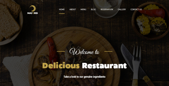 Адаптивный PSD шаблон на тему барбекю