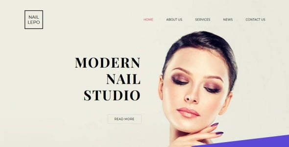 Manicure &amp; Nail Supplies Moto CMS 3 Template