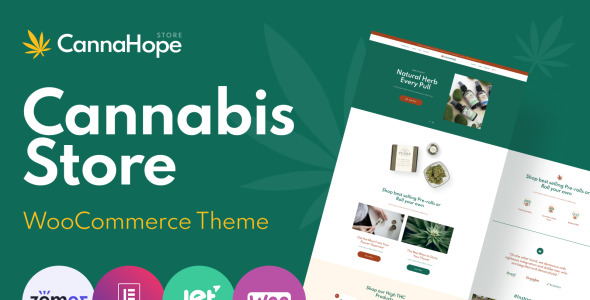 медицинская марихуана и каннабис тема woocommerce