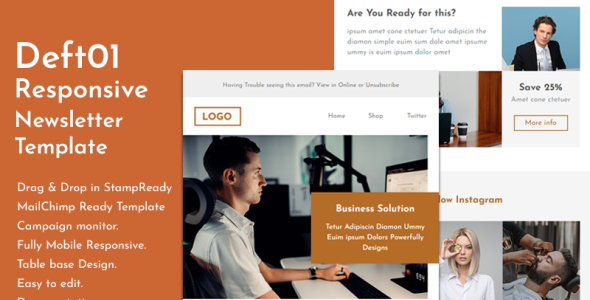 адаптивный шаблон рассылки электронной почты