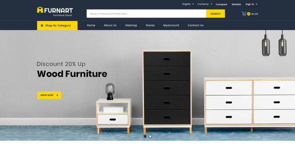 мебельный магазин prestashop тема