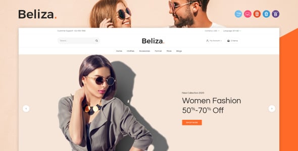 шаблон opencart beliza