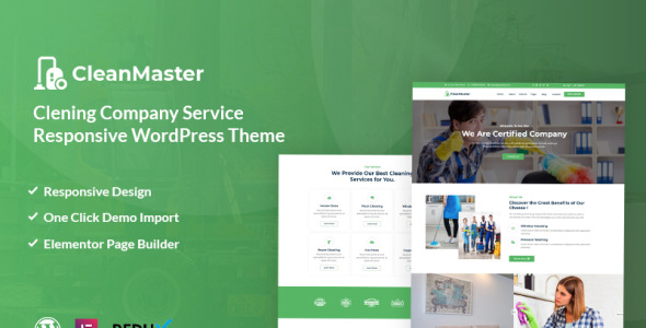 служба очистки отзывчивая wordpress тема
