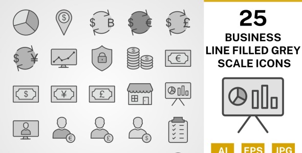 Набор иконок на тему финансы