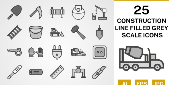 Набор иконок на тему industrial