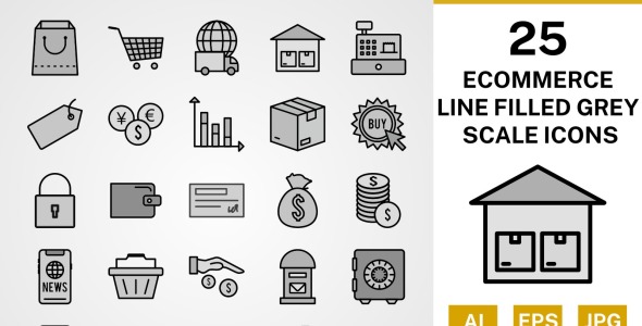 Набор иконок на тему shopping