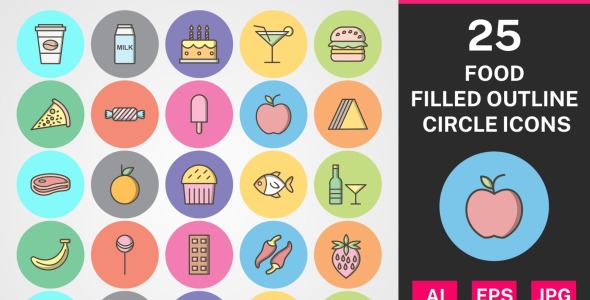 Набор иконок на тему food