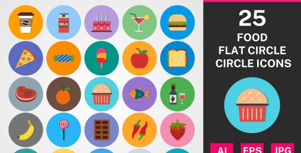 Набор иконок на тему food