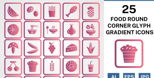 Набор иконок на тему food