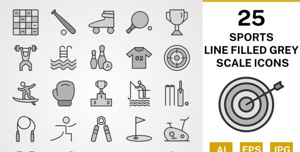 Набор иконок на тему sports