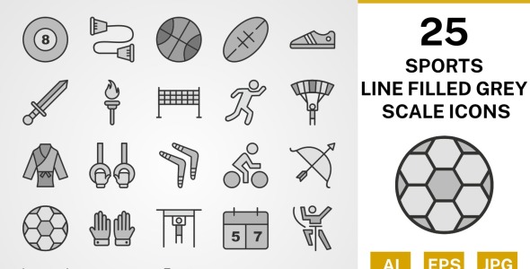 Набор иконок на тему sports