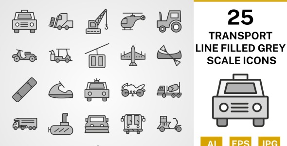 Набор иконок на тему transport