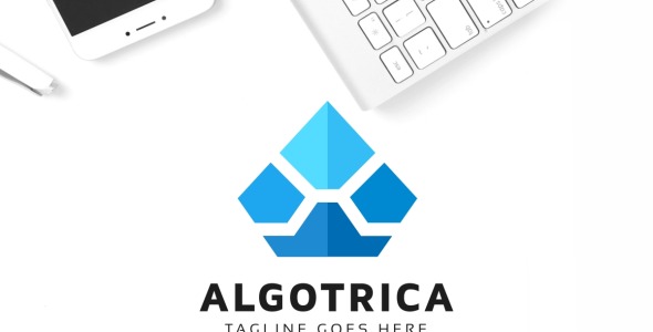 Шаблон логотипа на тему графика