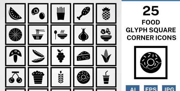 Набор иконок на тему food