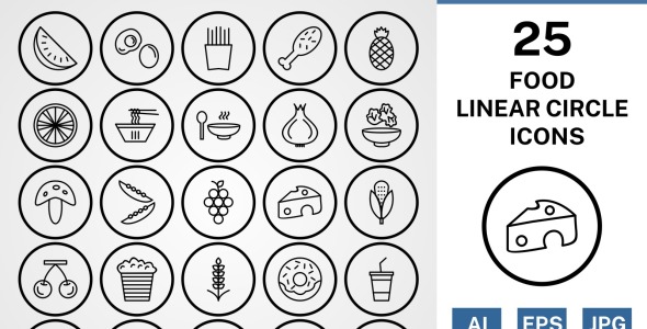 Набор иконок на тему food