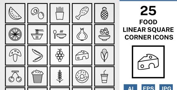 Набор иконок на тему food