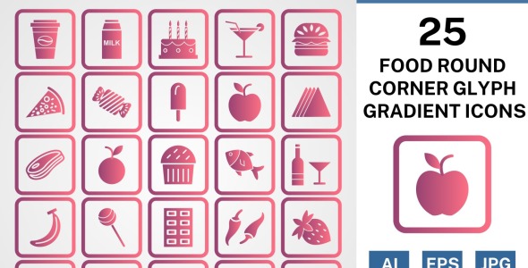 Набор иконок на тему food