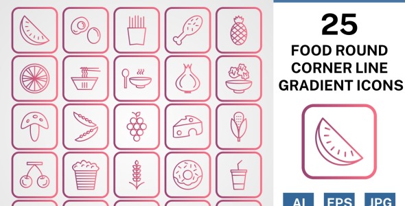 Набор иконок на тему food