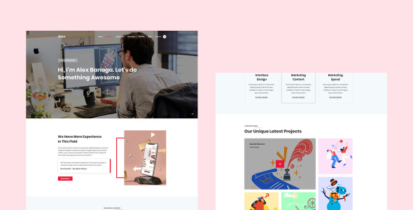 PSD шаблон на тему дизайн и фотография