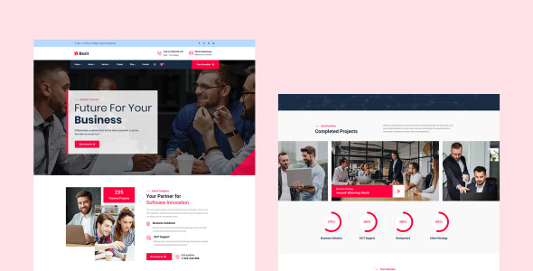 PSD шаблон на тему финансы