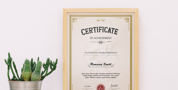 Шаблон сертификата на тему графика