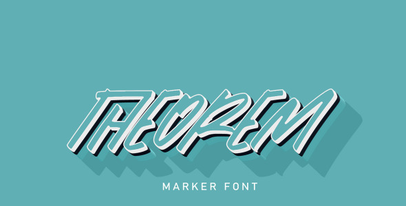 Шрифт на тему графика