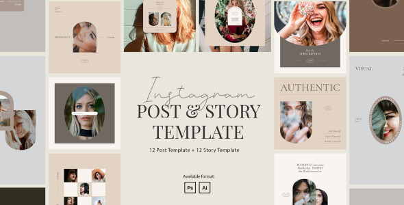 Шаблон для соцсетей на тему графика