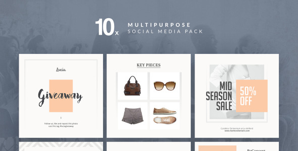 Шаблон для соцсетей на тему графика