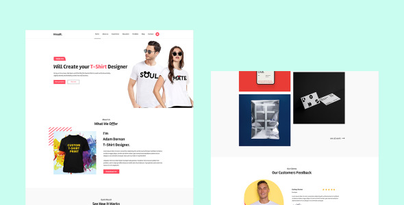 PSD шаблон на тему дизайн и фотография