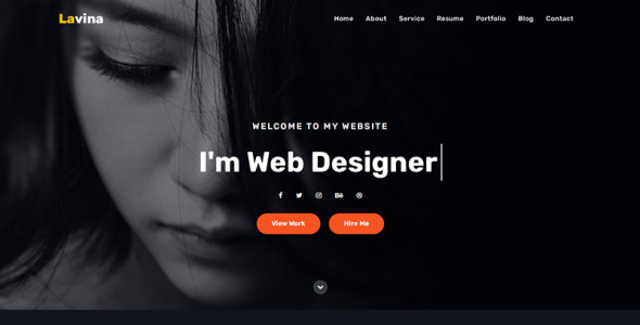 шаблон целевой страницы личного портфолио