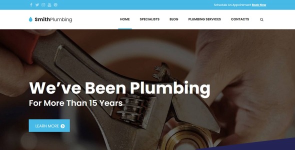 техническое обслуживание и сантехника moto cms 3 шаблон