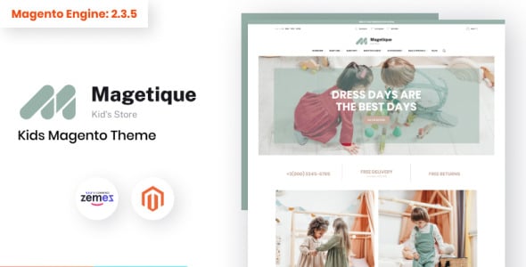 magetique kids store magento theme