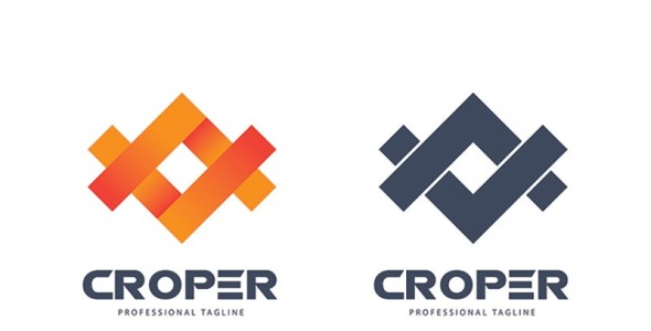 Шаблон логотипа на тему графика