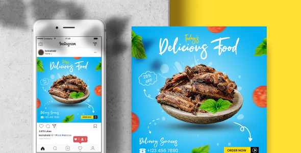 Шаблон для соцсетей на тему графика