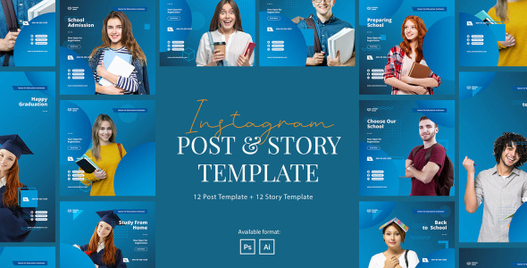 Шаблон для соцсетей на тему графика