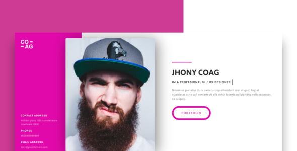 Personal One Landing Page Template