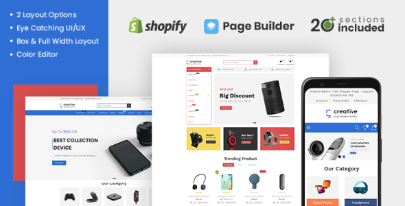 Creative Electronics Store Shopify Theme