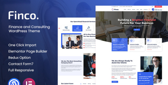 финансы и консалтинг wordpress тема