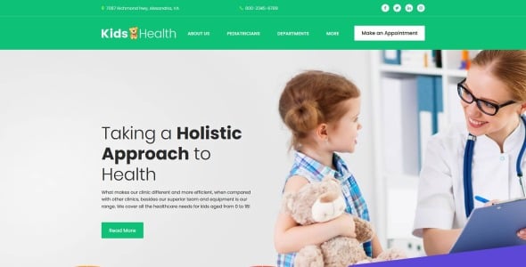 детская клиника moto cms 3 шаблон