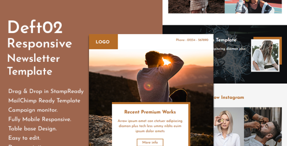 Responsive Email Template with Stampready Builder Newsletter Template