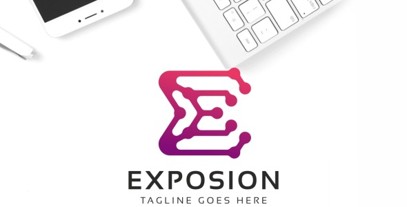 Шаблон логотипа на тему графика