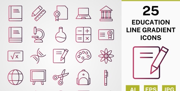 Набор иконок на тему science