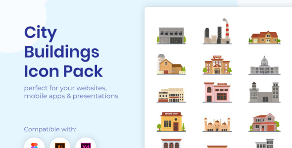 Набор иконок на тему city