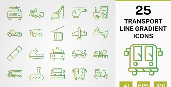 Набор иконок на тему transport