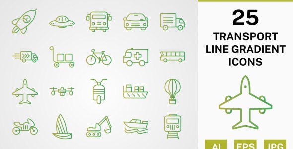 Набор иконок на тему transport